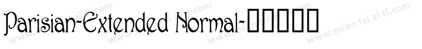 Parisian-Extended Normal字体转换